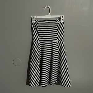 Express black and white stripes dress Size Small